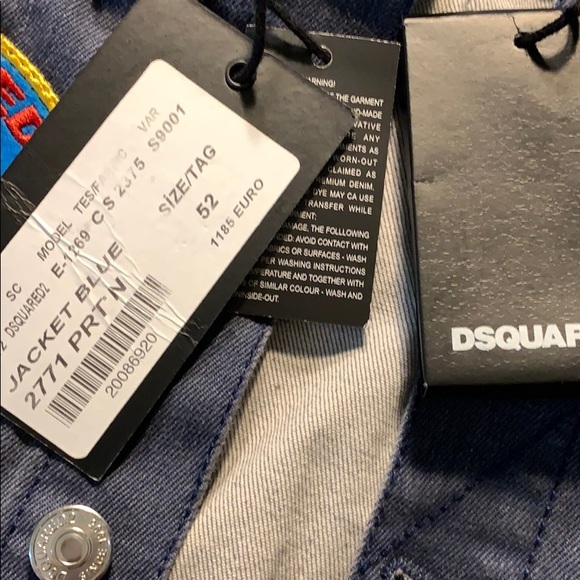 Distressed Dsquared jean jacket - Picture 3 of 7
